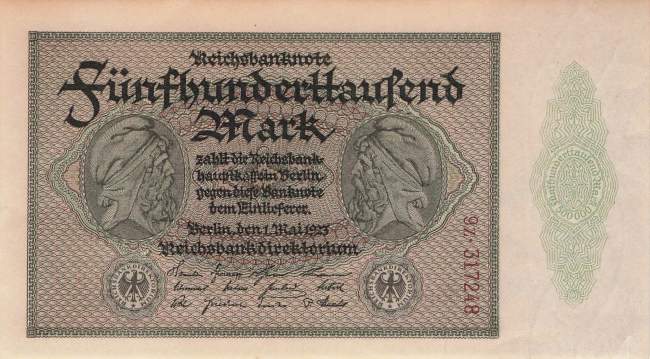 500000 Mark 1923 ro.87g Z